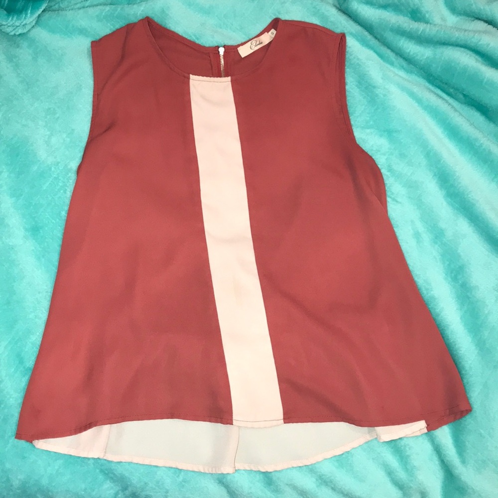 Flowing Burnt Orange Blouse